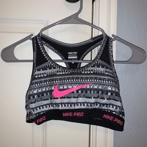 Grey Nike sports bra